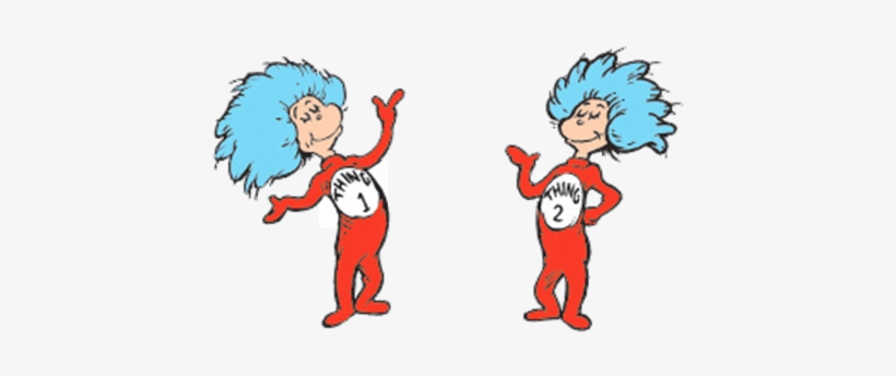 Thing 1 And Thing - Thing One And Two Makeup - Free Transparent PNG ...