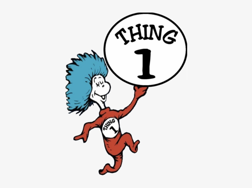 Thing 1 And Thing 2 Png - Thing 1 And Thing 2 Dr Seuss, transparent png #460932