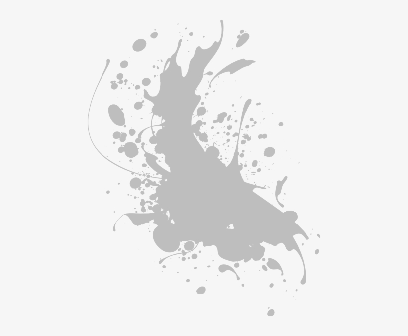 Splash Clipart Gray - Splatter Clip Art, transparent png #461030