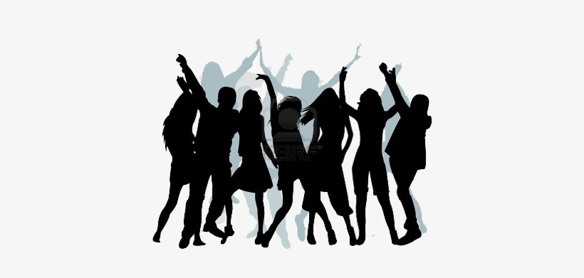 Group Dance Silhouette Png Png - Group Dancing Silhouette Png, transparent png #461183