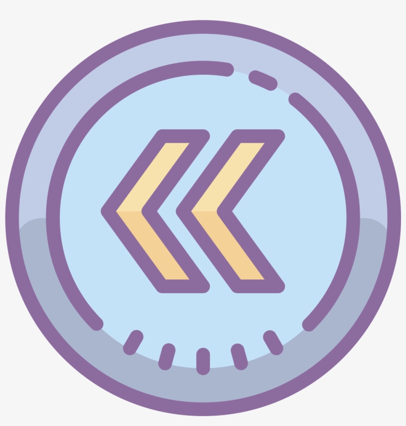 This Icon For Circled Chevron Left Is A Large Circle - Icon, transparent png #461499