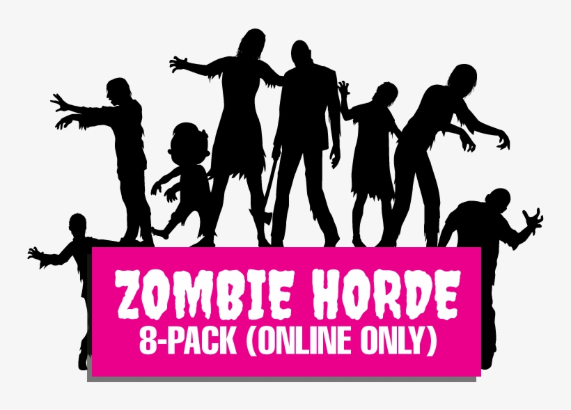 Vector Zombie Horde - Transparent Background Zombies Clip Art, transparent png #461668