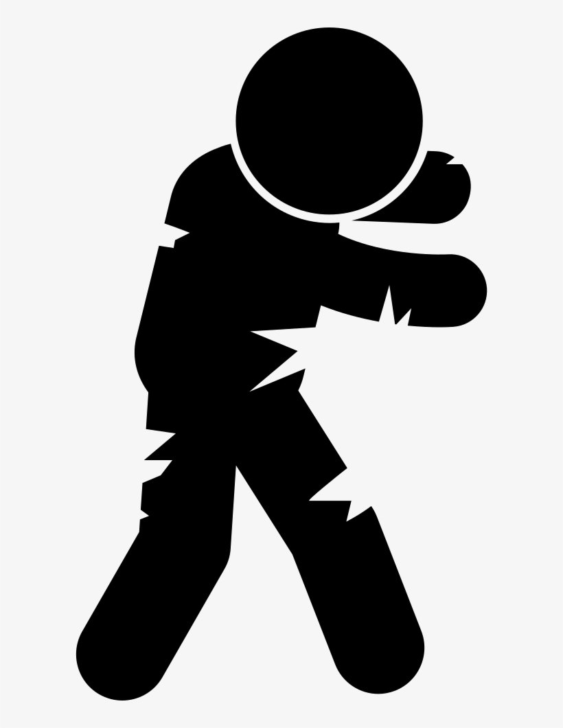 Walking Male Zombie Svg Png Icon Free Download - Zombie, transparent png #462019