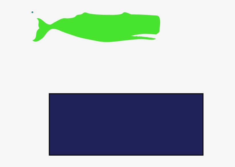 Green Sperm Whale Blue Background Png, transparent png #462022