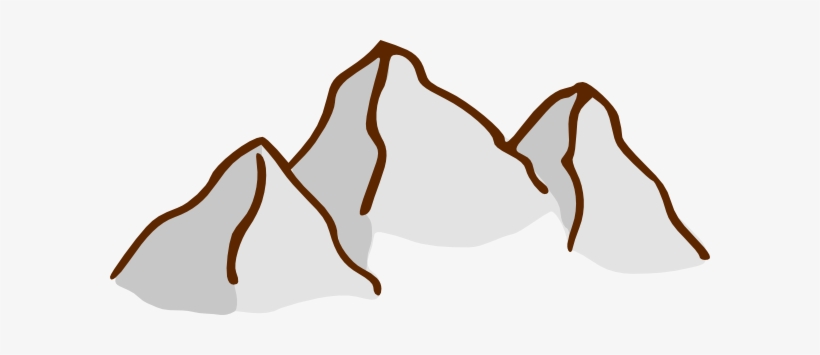 Mountain Range Silhouette Clipart - Mountain Symbol For Map, transparent png #462059
