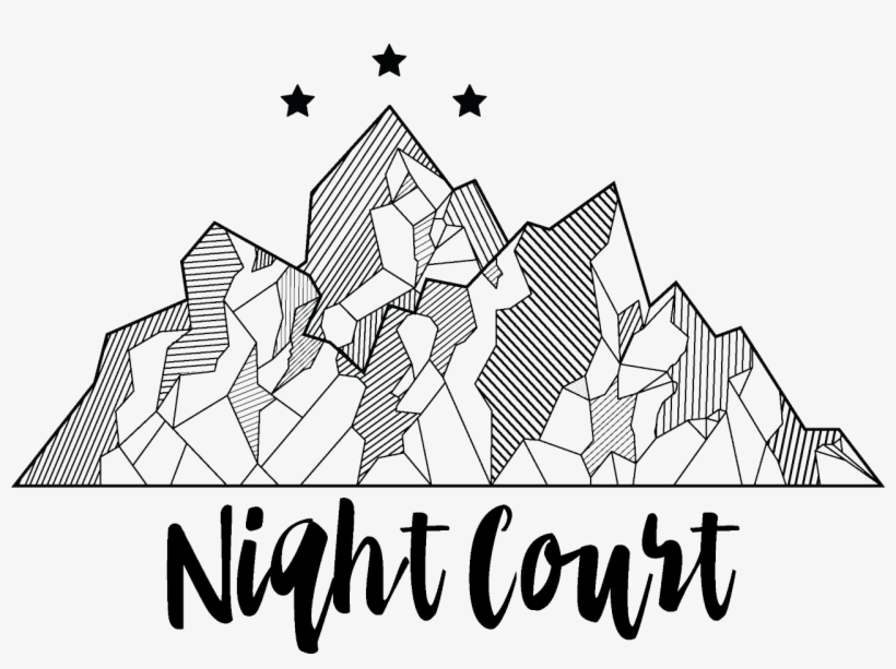 Night Court Mountain Vector - Night Court Mountains, transparent png #462379