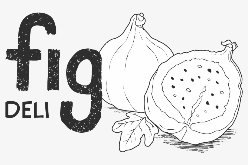 Fig Deli - Line Art, transparent png #462520