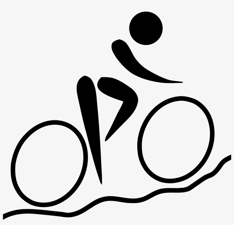 Olympic Sports Cycling Mountain Biking Pictogram Clip - Mountain Biking Pictogram, transparent png #462702