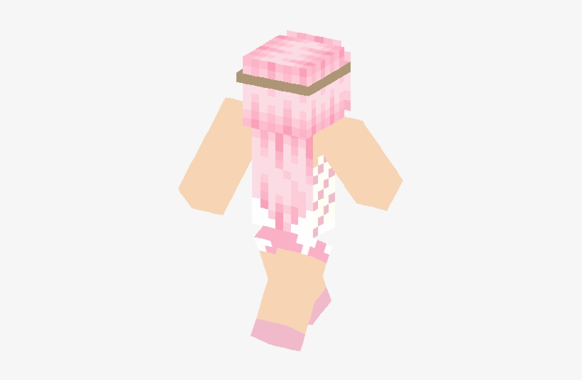 Installation - Pink Hair Girl Minecraft Skin, transparent png #463133