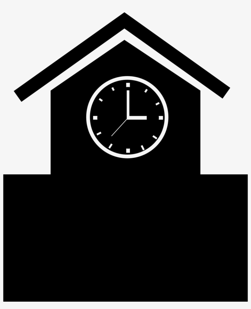Old Clock Of Birds House Shape Comments - Icon, transparent png #463456