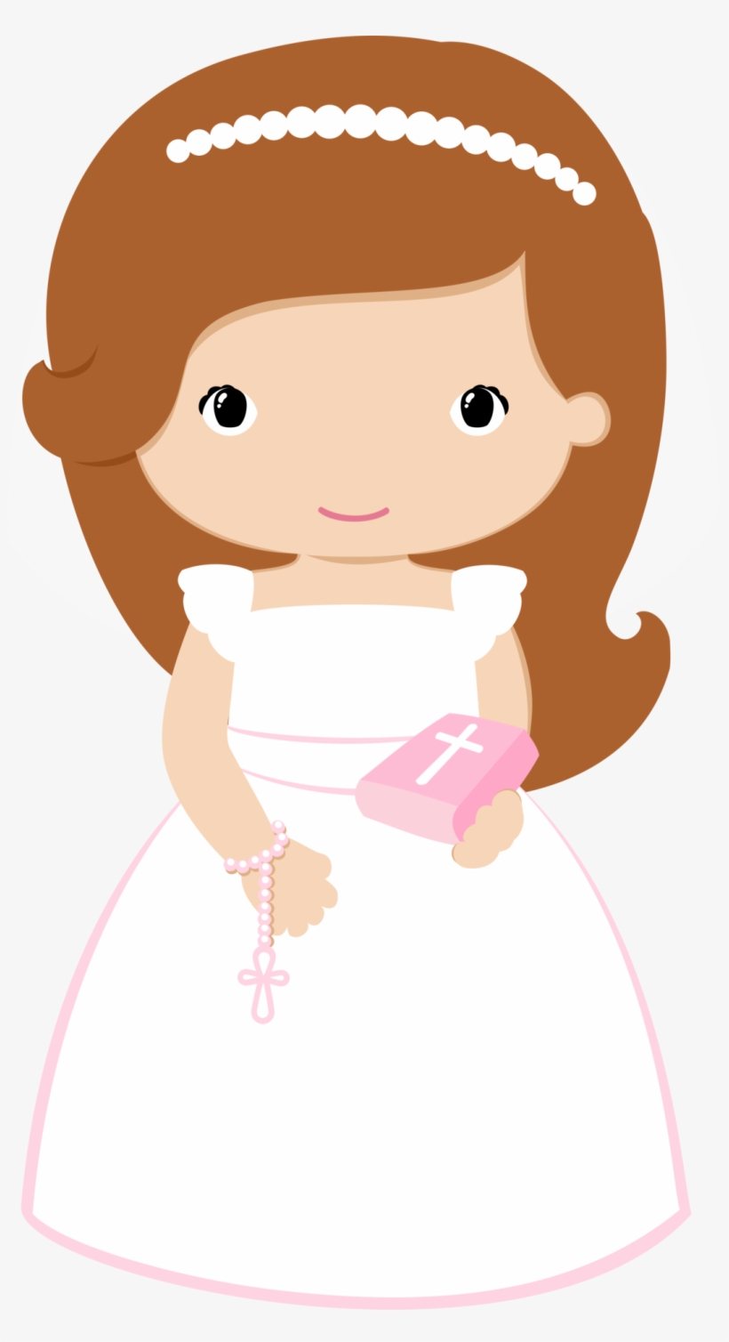 First Communion Invitations, First Holy Communion, - First Communion Girl Clipart, transparent png #463499