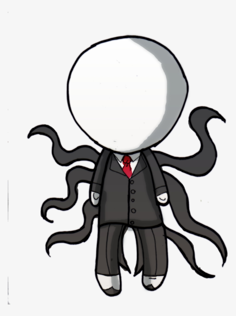 Slenderman Chibi By Danielle - Slenderman Chibi, transparent png #464240