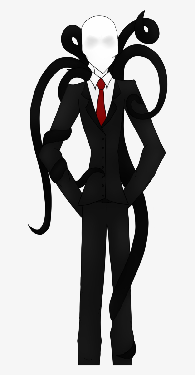 Slenderman Clipart Nice - Slender Man No Background, transparent png #464663