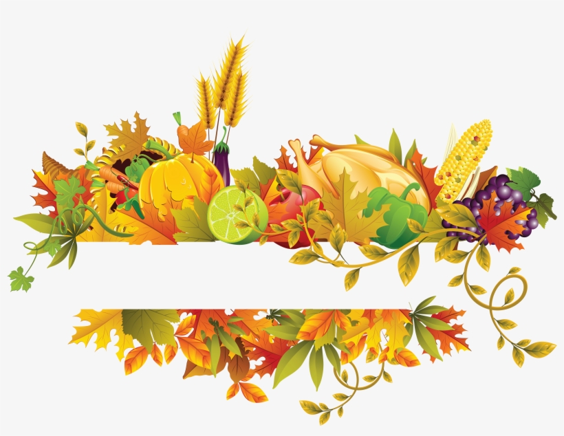 Fall Flowers Fruit Border Transprent Png Free, transparent png #464811
