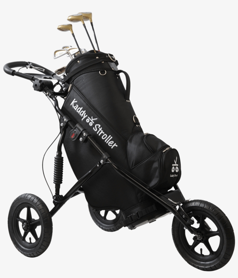 Kaddy Stroller The Original Compact Three Wheel Golf - Golf Club Baby Stroller, transparent png #464831