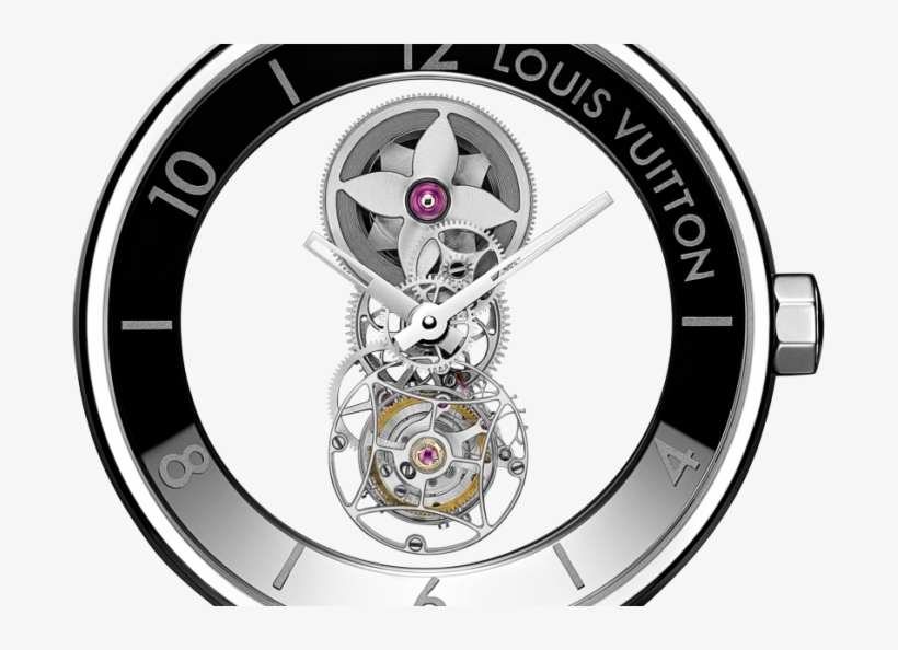 Louis Vuitton Conjures A Little Mystery With The 'tambour - Tambour Moon Mystérieuse Flying Tourbillon, transparent png #464900