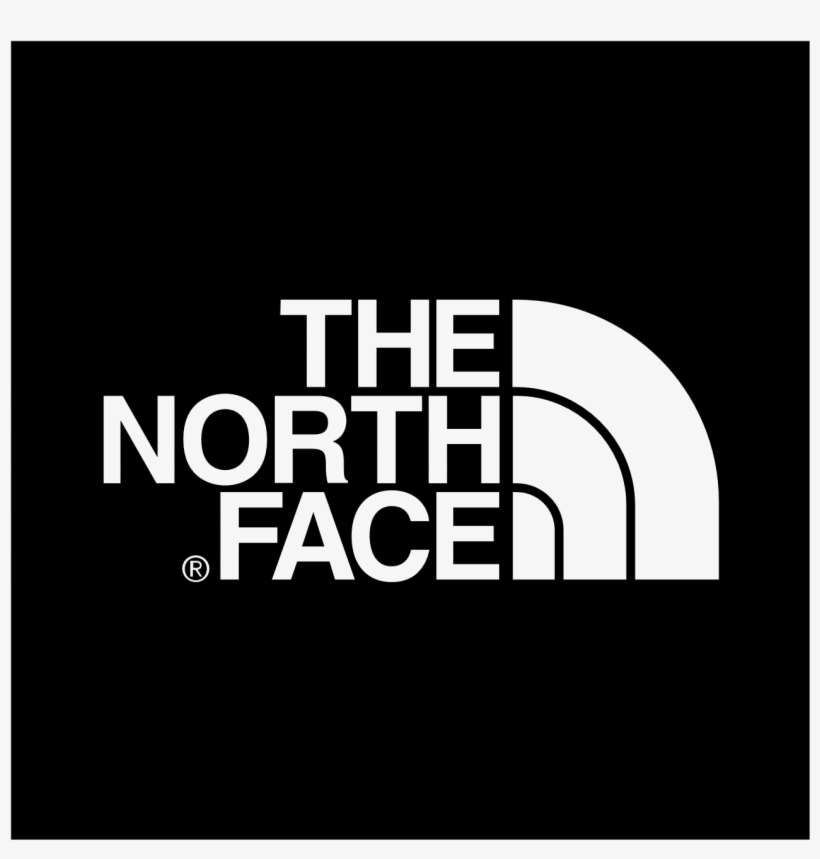the north face black logo