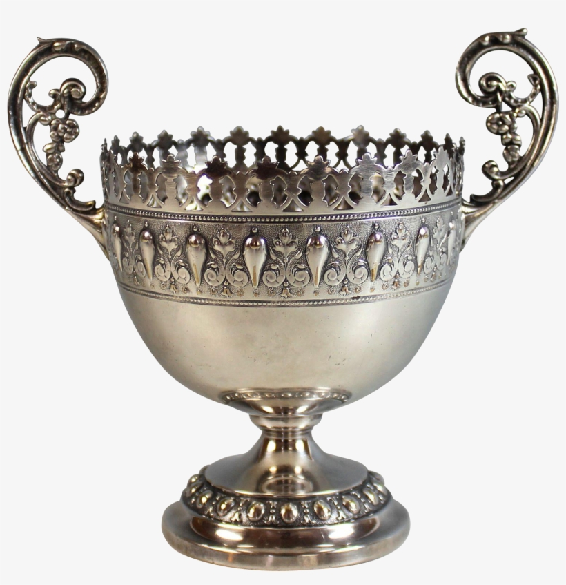 Vintage Wmf Silver Plate Loving Trophy Cup Silverplate - Silver, transparent png #465433