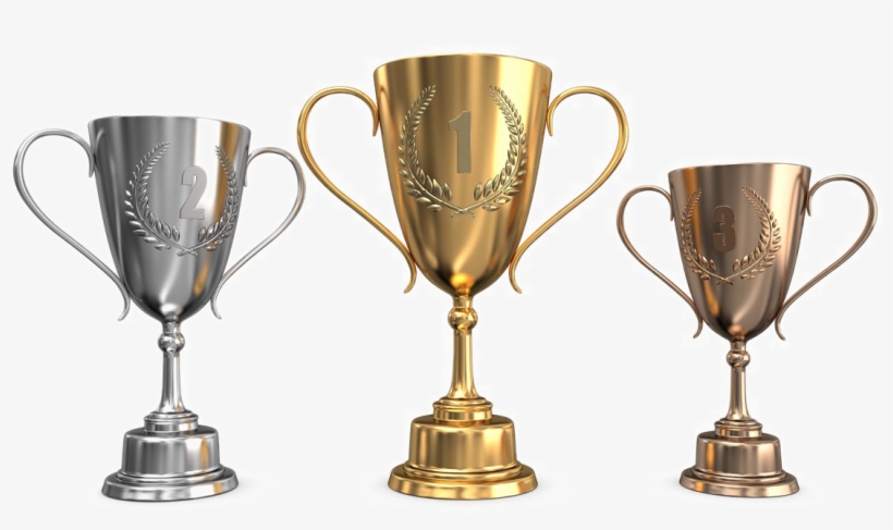 Trophy Gold Medal Silver - Trofeo Oro Plata Bronce Png, transparent png #465614