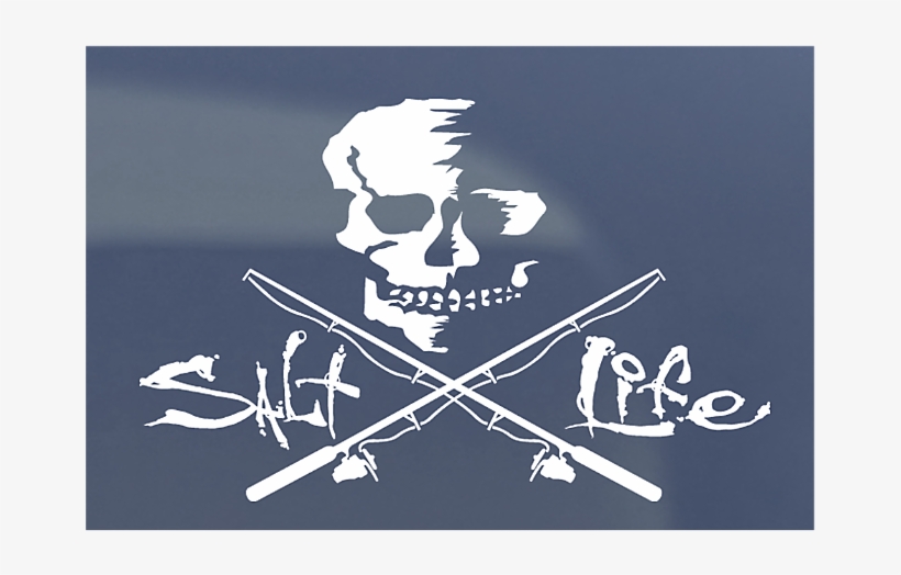 Graphic Free Stock Skull On The Sticker Pinterest - Salt Life Skull, transparent png #466115