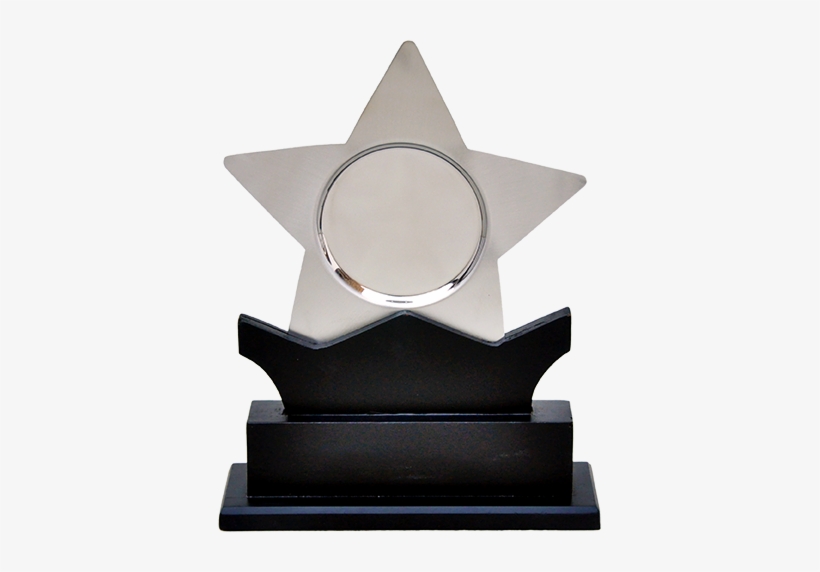 Star Silver Trophy, Shape - Silver, transparent png #466168