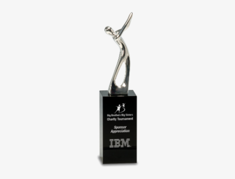 Engraved Crystal Glass Award 8 1/2 Inch Silver Metal, transparent png #466329
