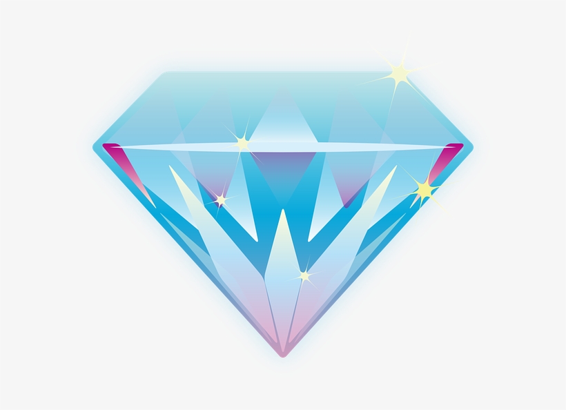 Diamond Vector - เพชร Png, transparent png #466606