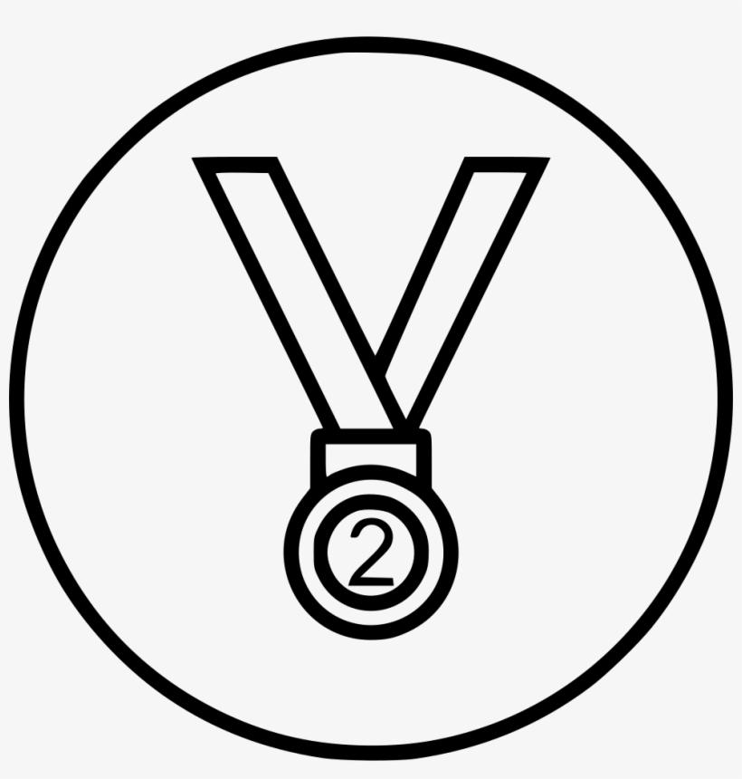 Medal Position Trophy Winner Silver Award Second Comments - Medal, transparent png #466676