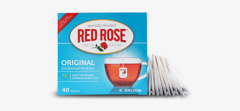 For More Than A Century, Red Rose Tea Has Carefully - Red Rose Tea, Decaffeinated - 48 Bags, 3.25 Oz Box, transparent png #467252