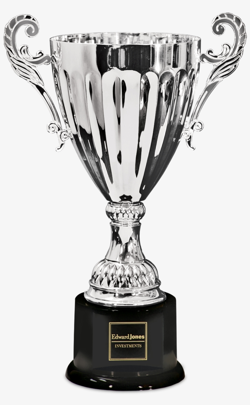 Silver Metal Corporate Cup Trophy On A Black Plastic - Trophées Et Coupes Metal, transparent png #467308