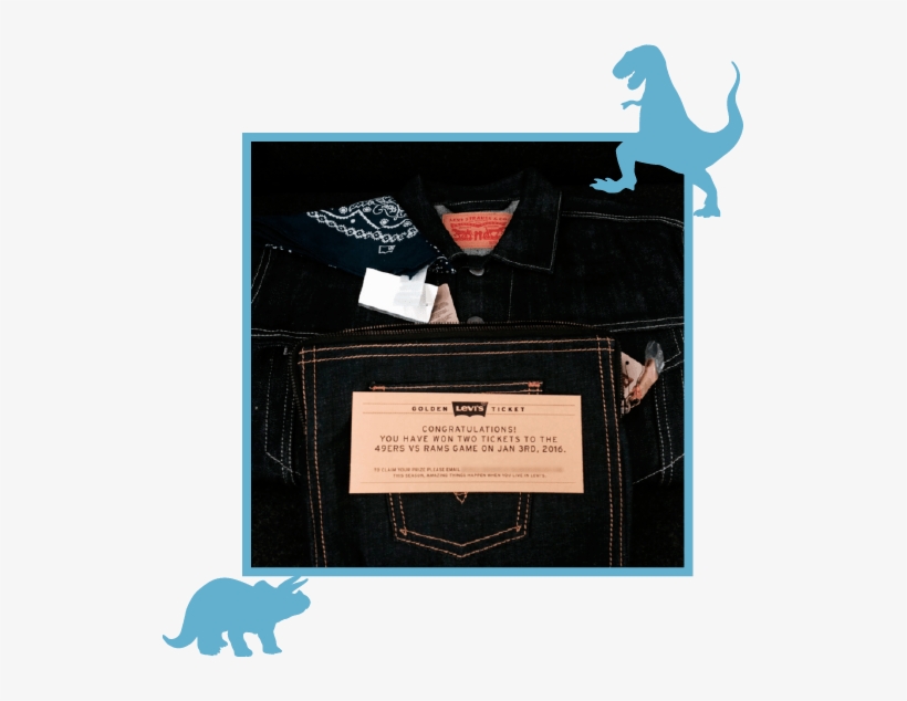 2 49ers 50 Yard Line 501 Club Tickets, Denim And Levi - African Elephant, transparent png #467403