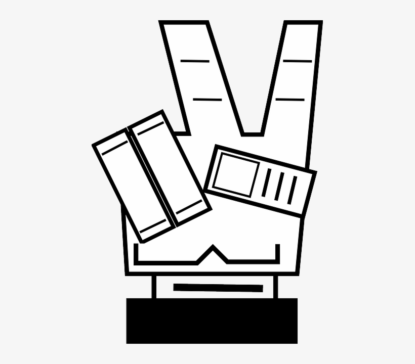 Victory, Peace, Hand, Gesture, Symbol, Fingers - Simbolo Da Vitoria Png, transparent png #467576