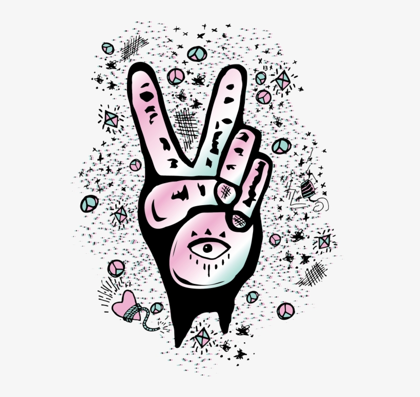 Peace Fingers - Illustration, transparent png #467612