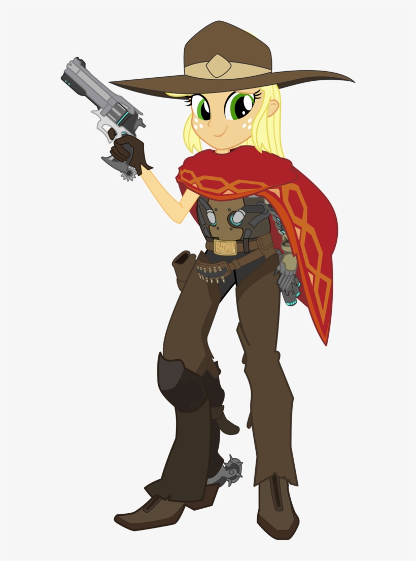 Sonofaskywalker, Clothes, Crossover, Equestria Girls, - Overwatch Mccree Mlp, transparent png #468038