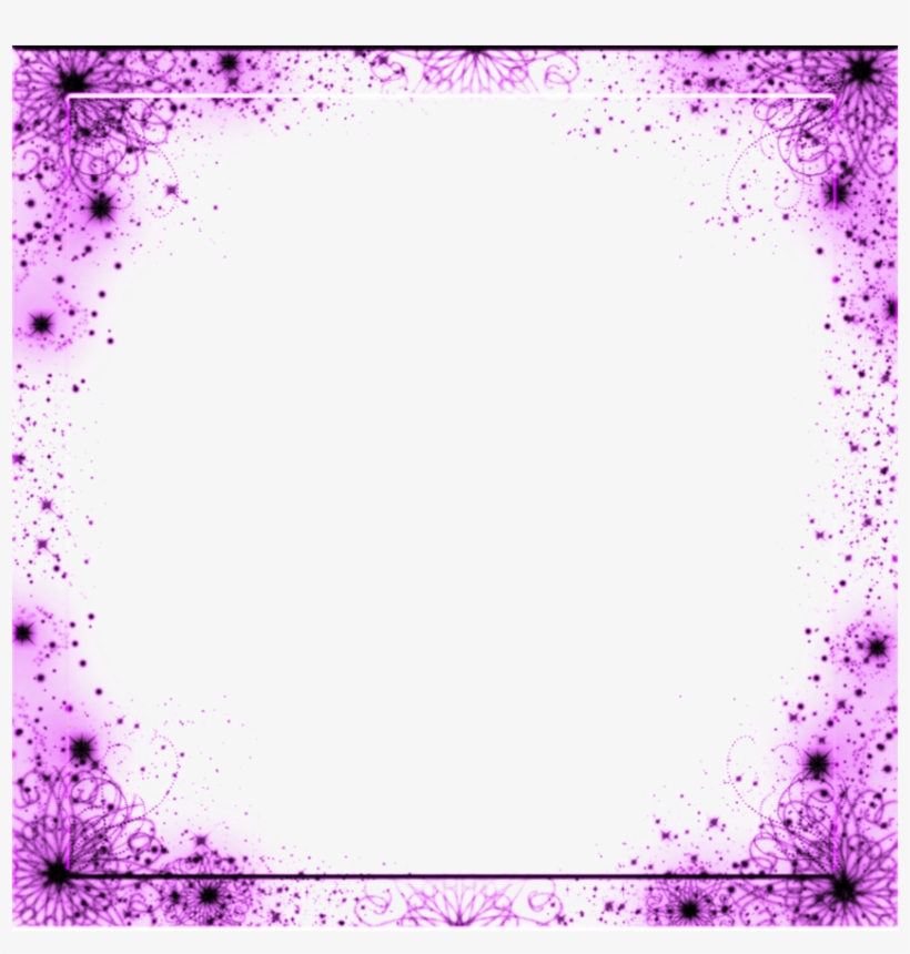 Mq Purple Glitter Frame Frames Border Borders - Portable Network Graphics, transparent png #468213