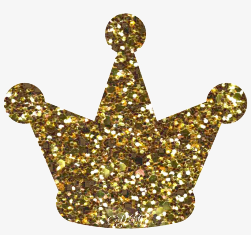 Gold Glitter Sparkle Crown Crown Glitter Transparent Sticker Free Transparent Png Download Pngkey