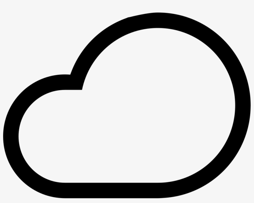 Cloud Shape Outline - Icon, transparent png #468689