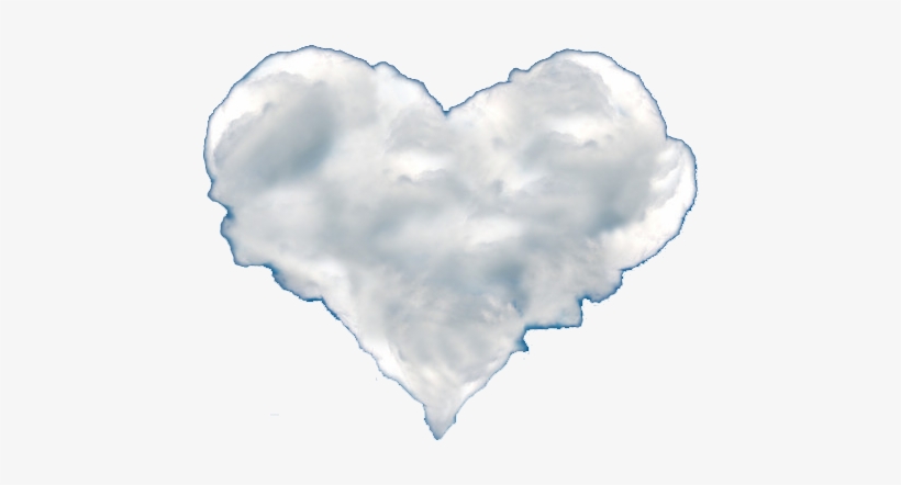Heart Cloud Png - Heart Shaped Clouds, transparent png #468748