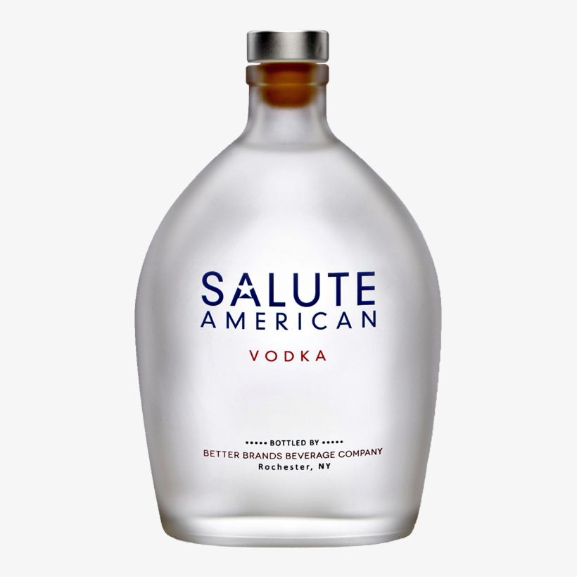 Salute Bottle 4 - Salute American Vodka, transparent png #468761