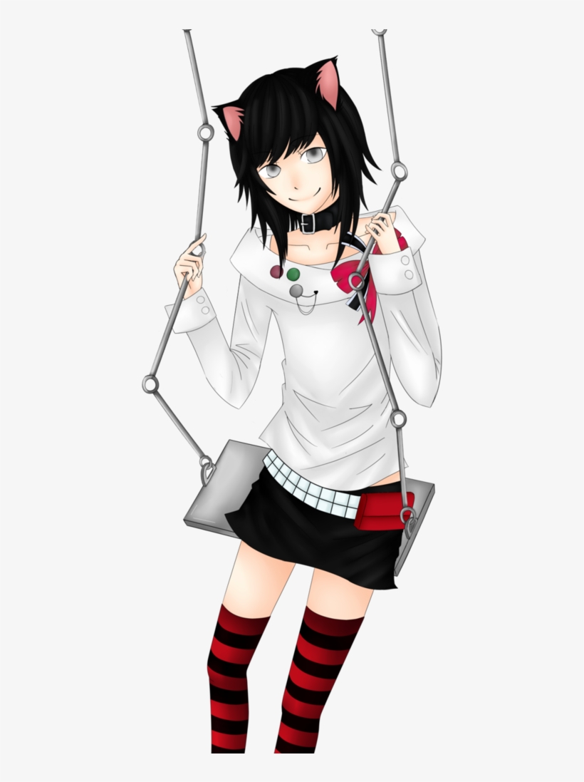 Emo Neko Girl For By K31t0 On Deviantart - Girl, transparent png #469143