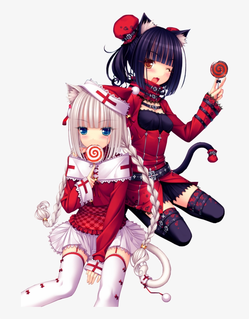 Neko Paradise - Navidad Anime Chibi Neko, transparent png #469185