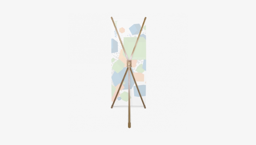 The Unique X Shape Holds The Banner In Place - Shape, transparent png #469988