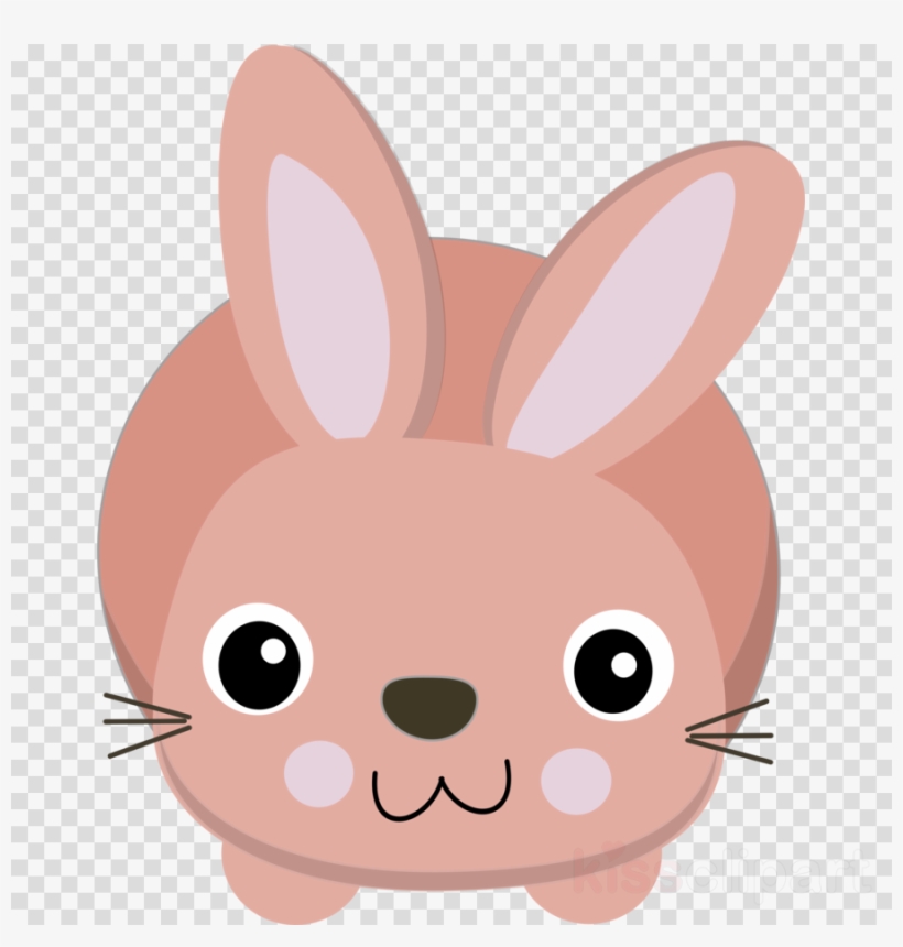 Cute Bunny Png Clipart Easter Bunny Clip Art - Red Colour, transparent png #4601927