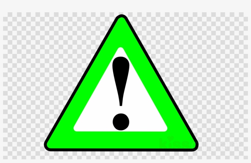 Warning Sign Green Clipart Warning Sign Computer Icons - Symbol Of Rupees Currency, transparent png #4603911