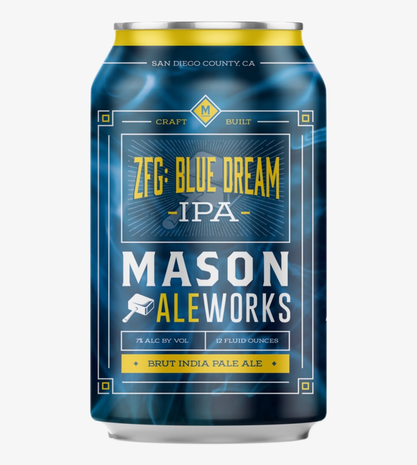 Blue Dream Can Mockup - Dream, transparent png #4604113