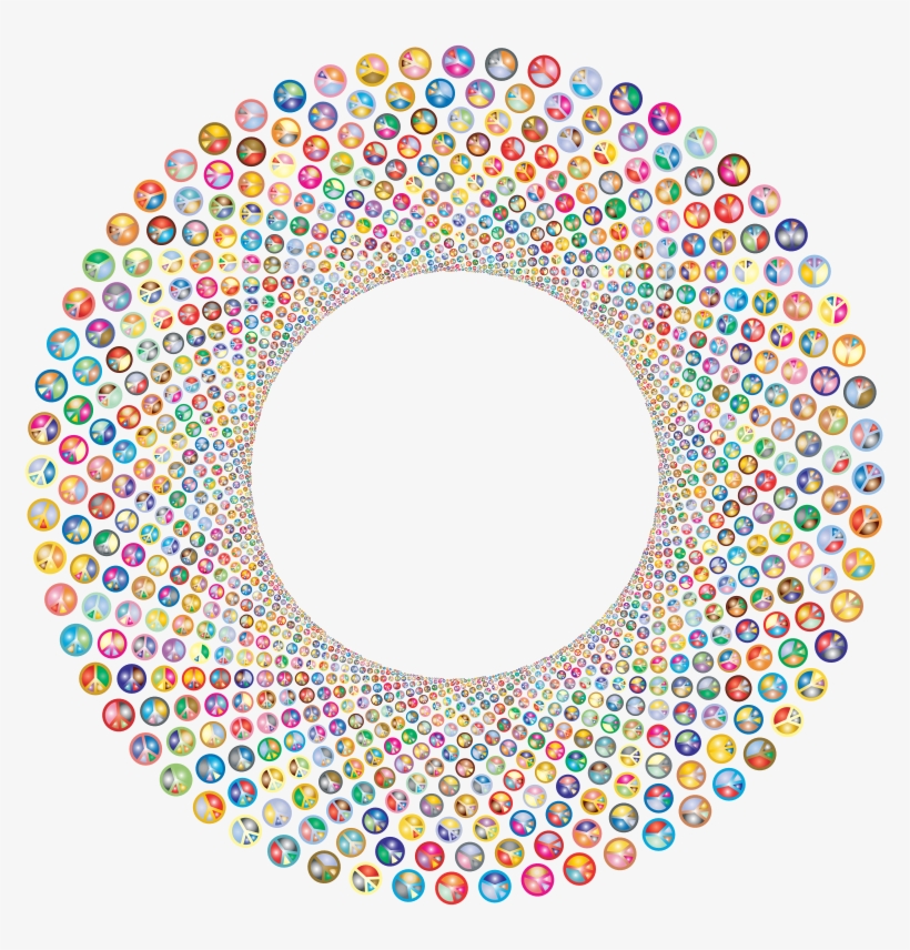 Peace Sign Shutter Vortex Prismatic - Shutter Icon Colorful Png, transparent png #4604399