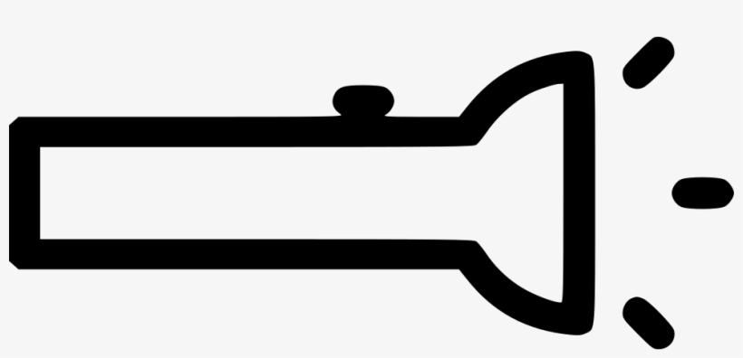Png File Svg - Outline Of A Torch, transparent png #4604782
