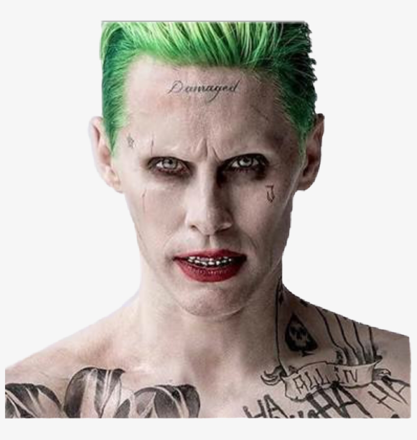 Jared Leto Joker Makeup, transparent png #4605664