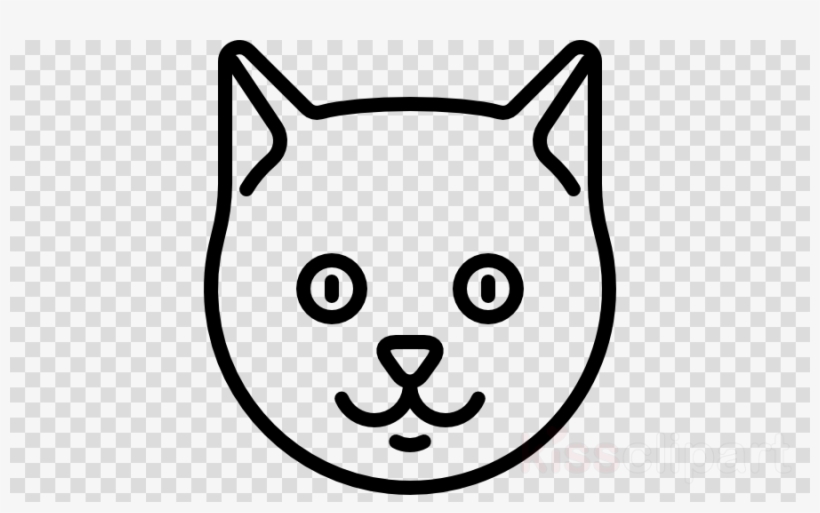 Cat Head Png Clipart Cat Kitten - White Icon Github Logo, transparent png #4605816