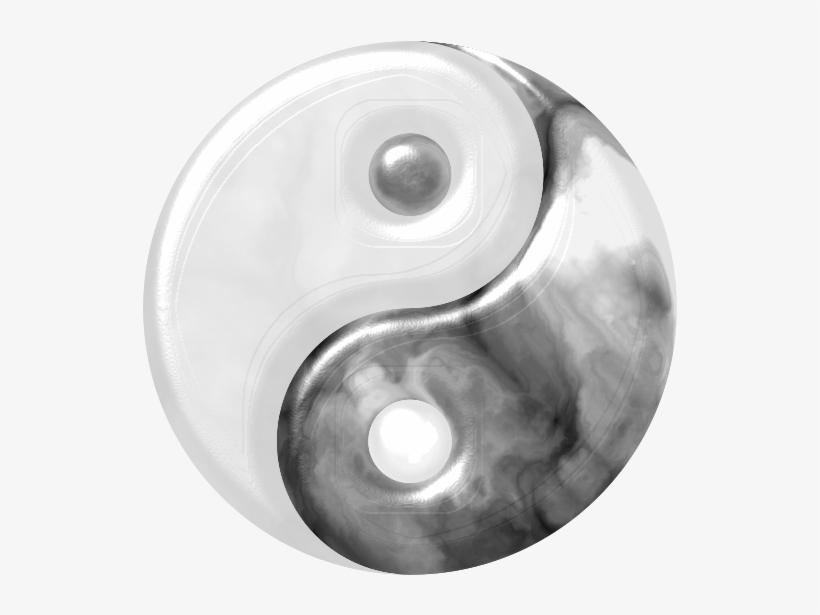 Free Marbled Yin Yang - Yin And Yang, transparent png #4605820